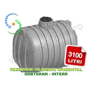 Rezervor apa subteran orizontal 3000 litri Interr 3000