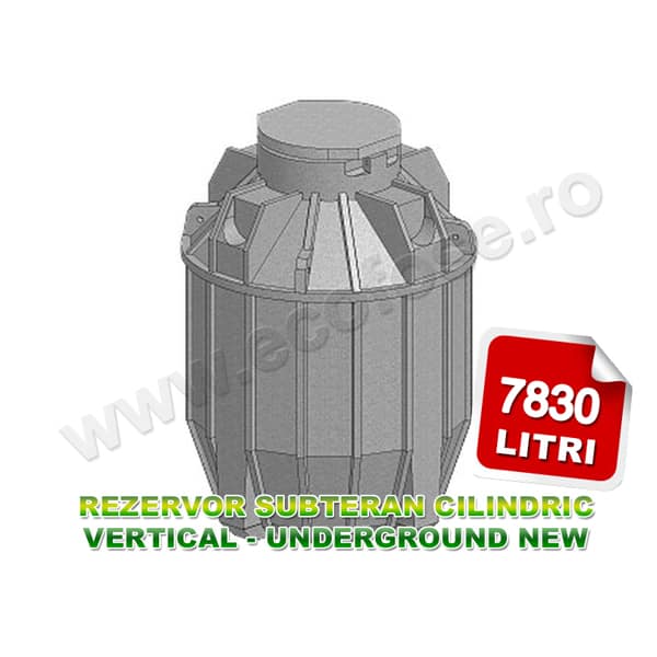 Rezervor vertical subteran 7500 litri Underground New 7500